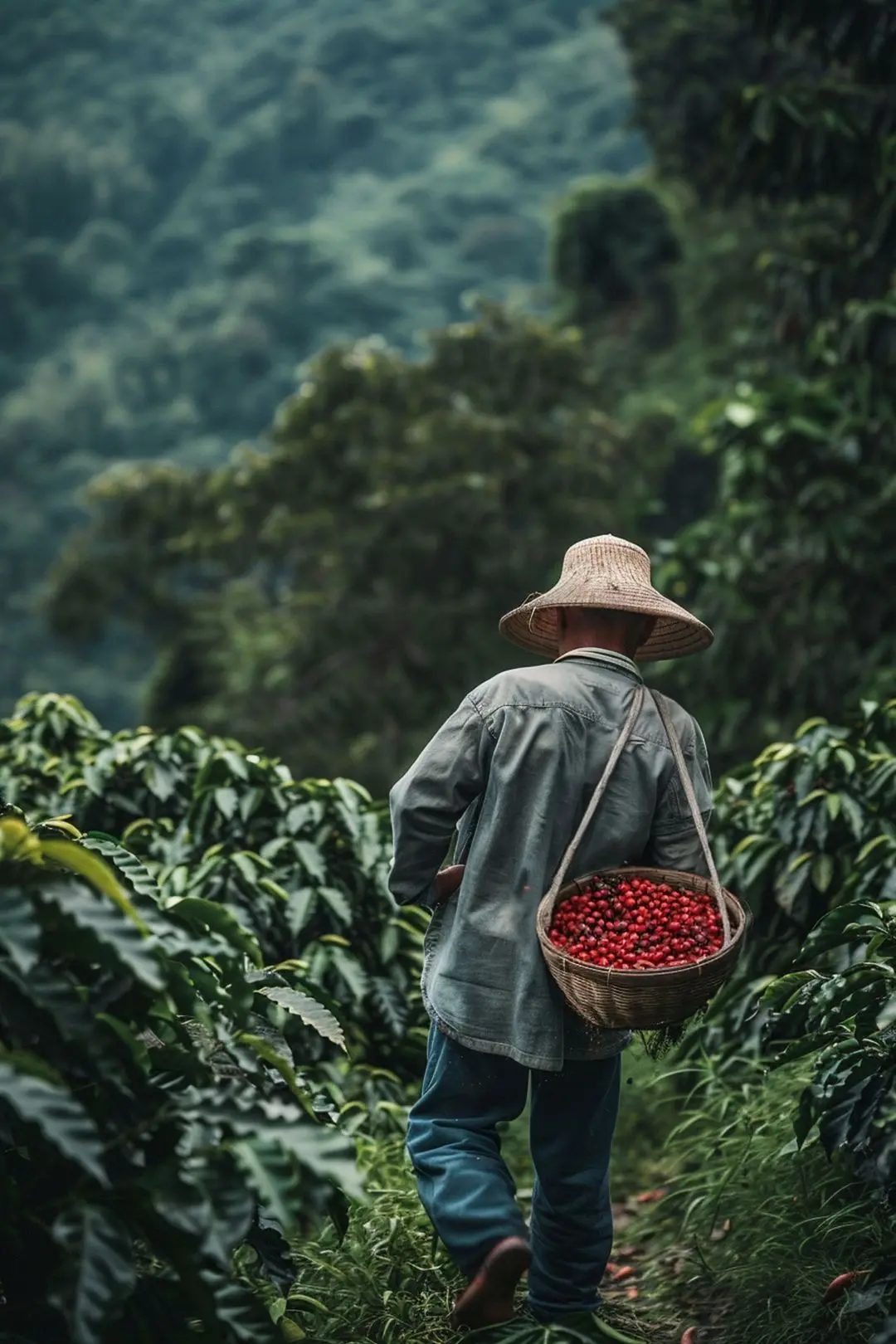 Café en la finca familiar
