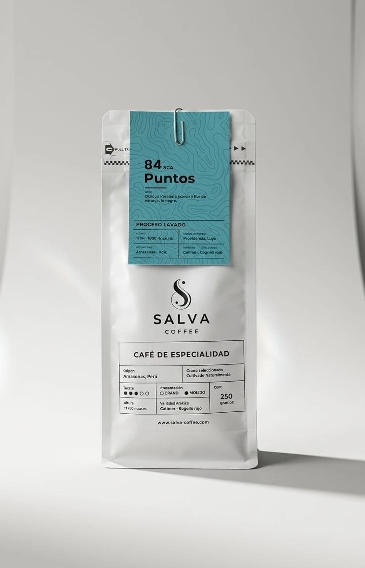 Empaque SALVA Coffee — Proceso Lavado, 250g